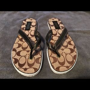 Coach flip flop sandals thong women